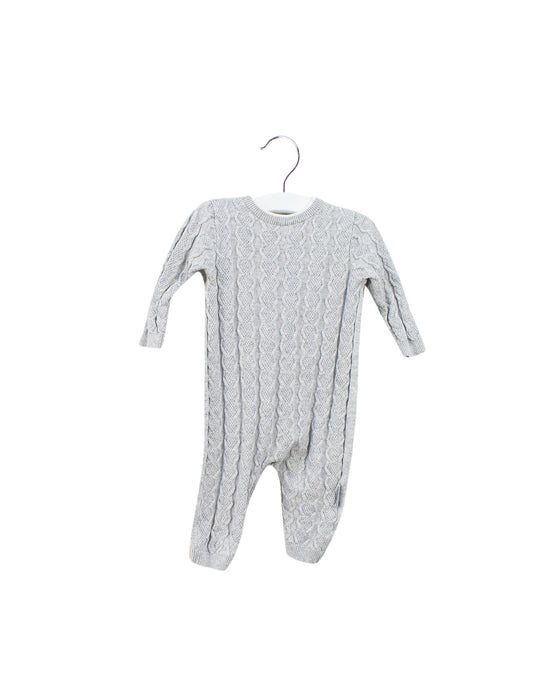 A Grey Long Sleeve Jumpsuits from Silver Cross in size 3-6M for boy. (Front View)