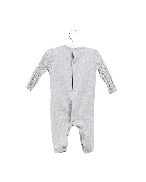 A Grey Long Sleeve Jumpsuits from Silver Cross in size 3-6M for boy. (Back View)