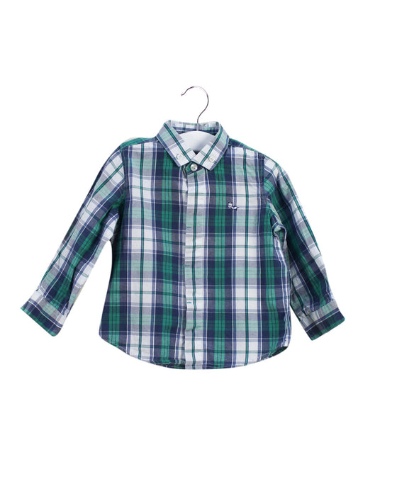 A Blue Shirts from Kingkow in size 12-18M for boy. (Front View)