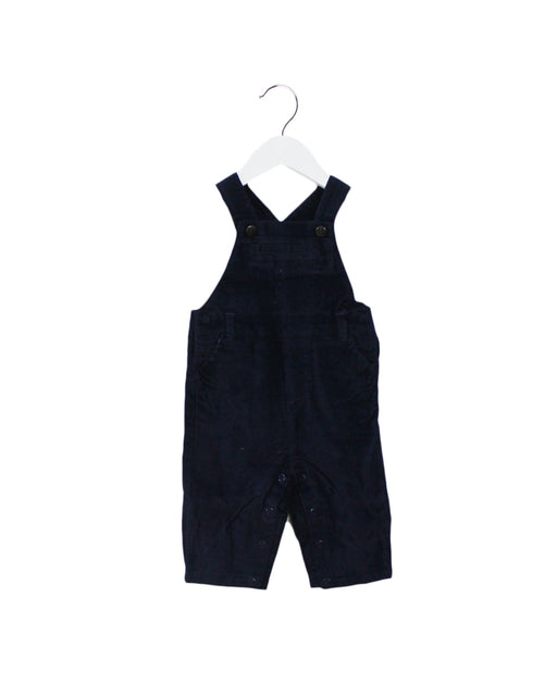 A Navy Long Overalls from Jacadi in size 6-12M for boy. (Front View)