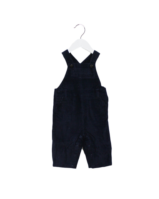 A Navy Long Overalls from Jacadi in size 6-12M for boy. (Front View)