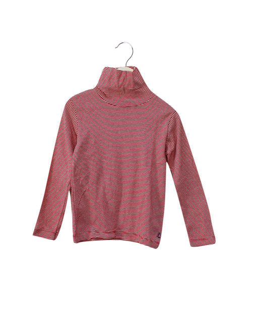 A Red Long Sleeve Tops from Petit Bateau in size 5T for boy. (Front View)