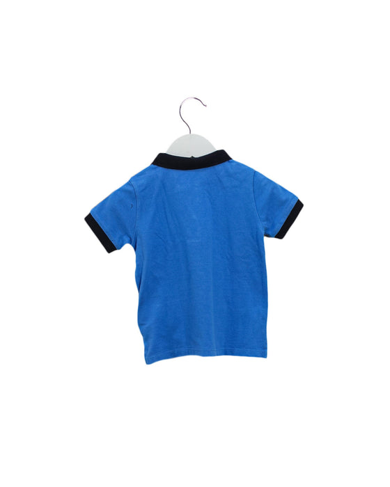 A Blue Short Sleeve Polos from Moncler in size 12-18M for boy. (Back View)