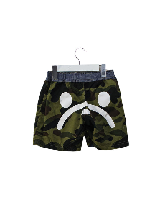 A Blue Shorts from BAPE KIDS in size 5T for boy. (Back View)