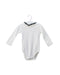 A White Long Sleeve Bodysuits from Jacadi in size 6-12M for boy. (Front View)