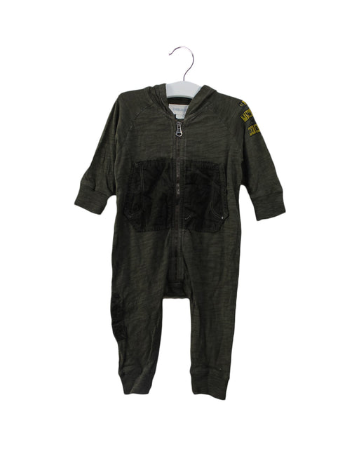 A Green Long Sleeve Jumpsuits from Diesel in size 3-6M for boy. (Front View)