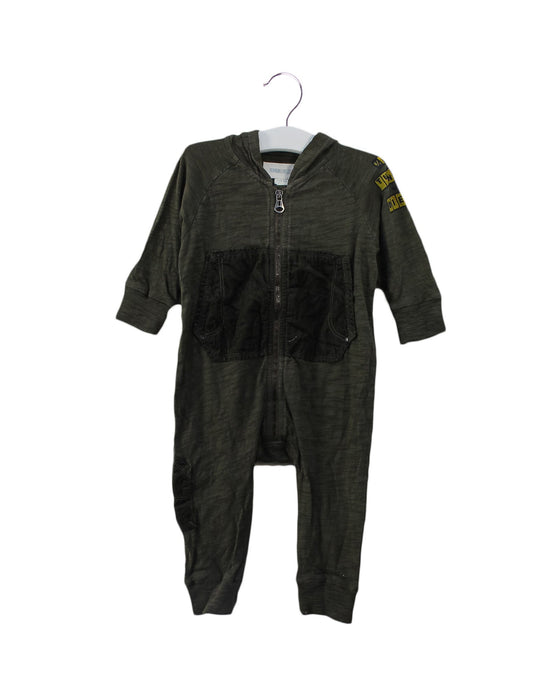 A Green Long Sleeve Jumpsuits from Diesel in size 3-6M for boy. (Front View)