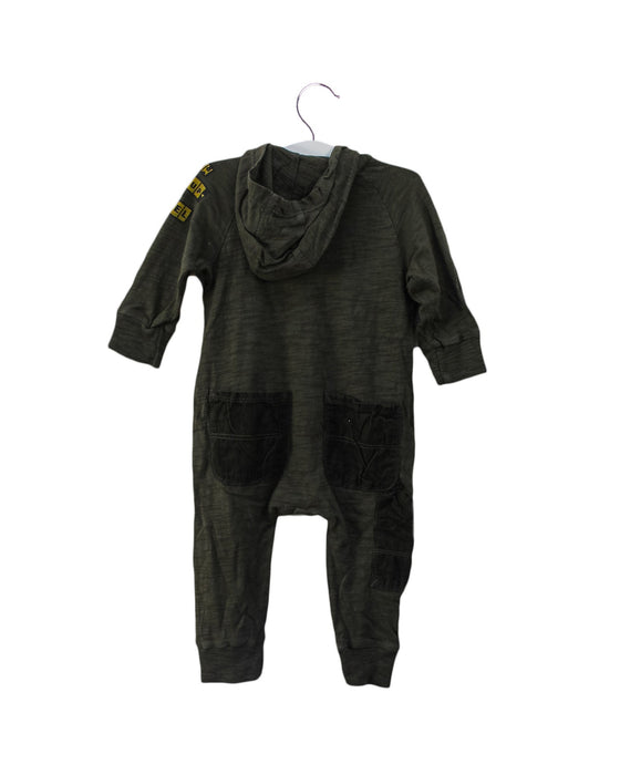 A Green Long Sleeve Jumpsuits from Diesel in size 3-6M for boy. (Back View)