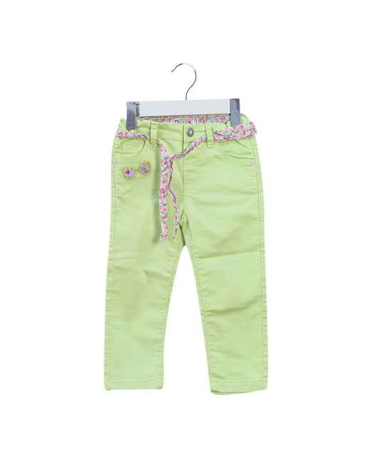 A Green Jeans from La Compagnie des Petits in size 12-18M for girl. (Front View)