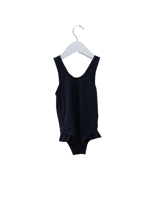 A Navy Swimsuits from Joe Sun in size 3T for girl. (Back View)