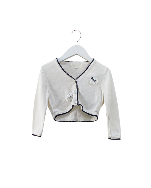 A White Cardigans from Nicholas & Bears in size 3T for girl. (Front View)