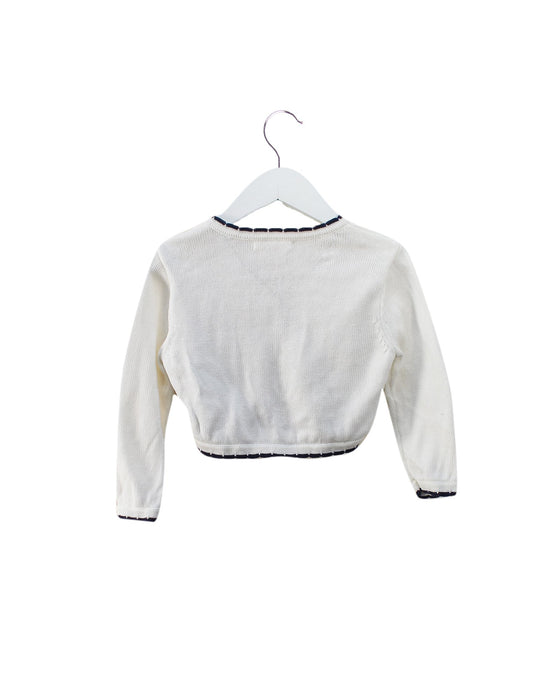 A White Cardigans from Nicholas & Bears in size 3T for girl. (Back View)