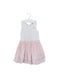 A Pink Sleeveless Dresses from Calvin Klein in size 12-18M for girl. (Front View)
