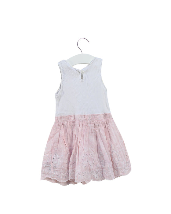 A Pink Sleeveless Dresses from Calvin Klein in size 12-18M for girl. (Back View)