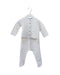 A White Pants Sets from Jacadi in size 3-6M for girl. (Front View)