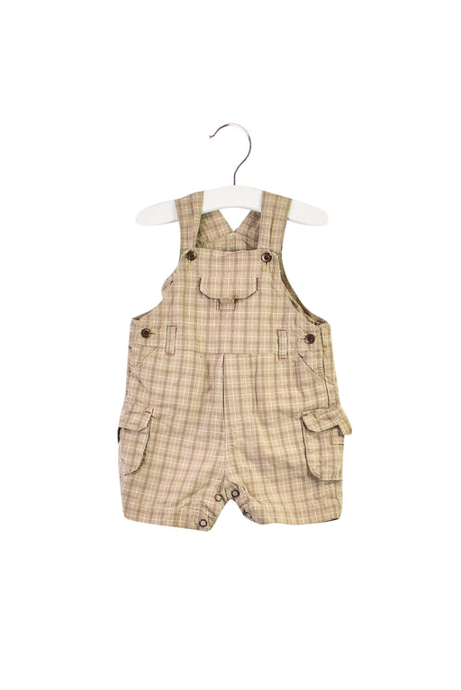 A Brown Overall Shorts from Jacadi in size 3-6M for boy. (Front View)