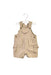 A Brown Overall Shorts from Jacadi in size 3-6M for boy. (Front View)