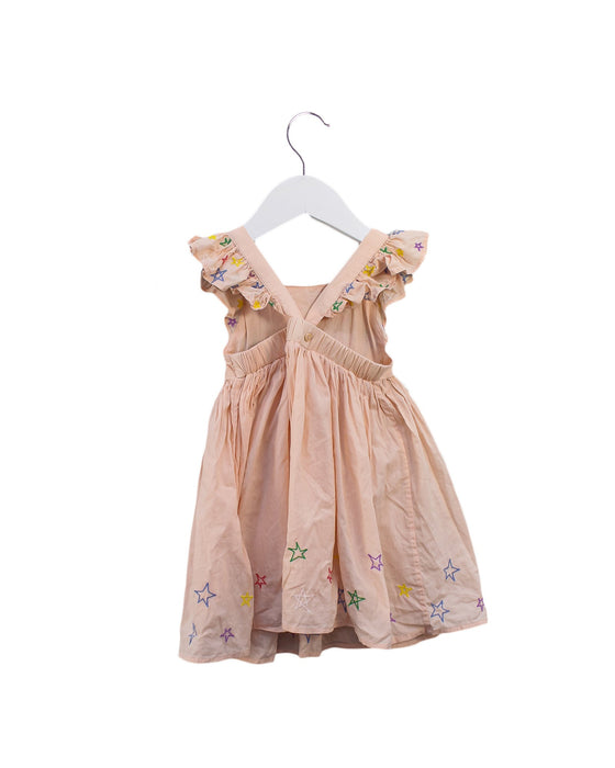 A Pink Sleeveless Dresses from Stella McCartney in size 6-12M for girl. (Back View)
