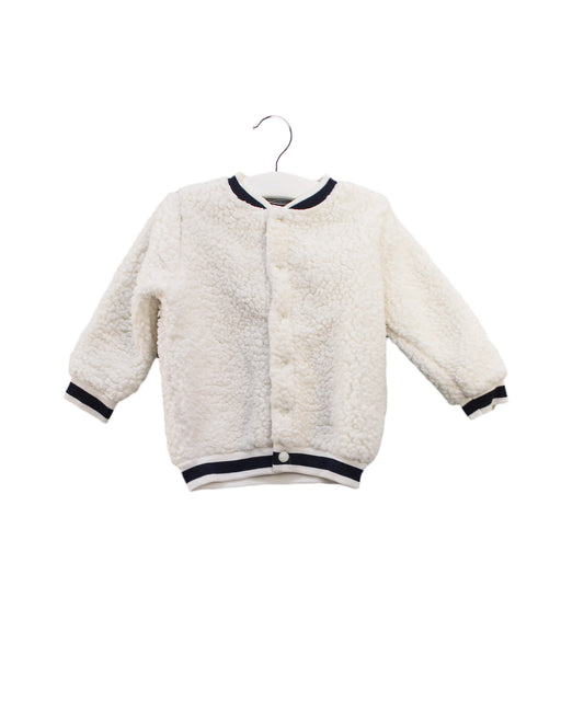 A Ivory Lightweight Jackets from Petit Bateau in size 12-18M for neutral. (Front View)