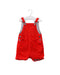 A Red Sleeveless Rompers from Seed in size 3-6M for boy. (Front View)