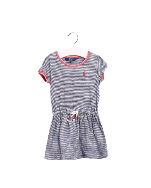 A Navy Short Sleeve Dresses from Polo Ralph Lauren in size 3T for girl. (Front View)
