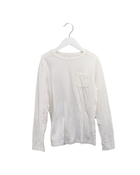 A Ivory Long Sleeve Tops from Crewcuts in size 10Y for boy. (Front View)