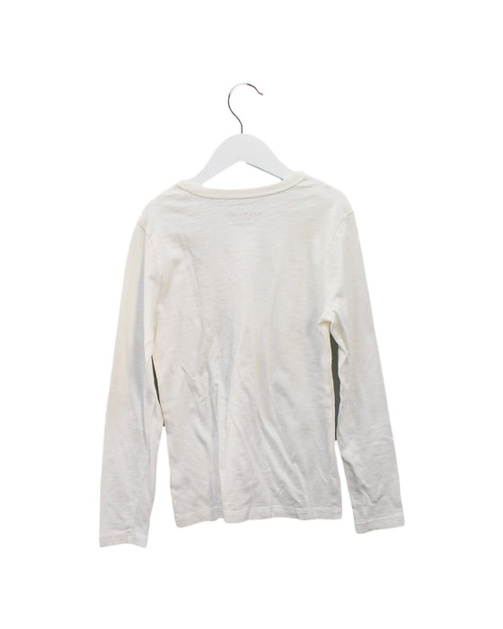 A Ivory Long Sleeve Tops from Crewcuts in size 10Y for boy. (Back View)