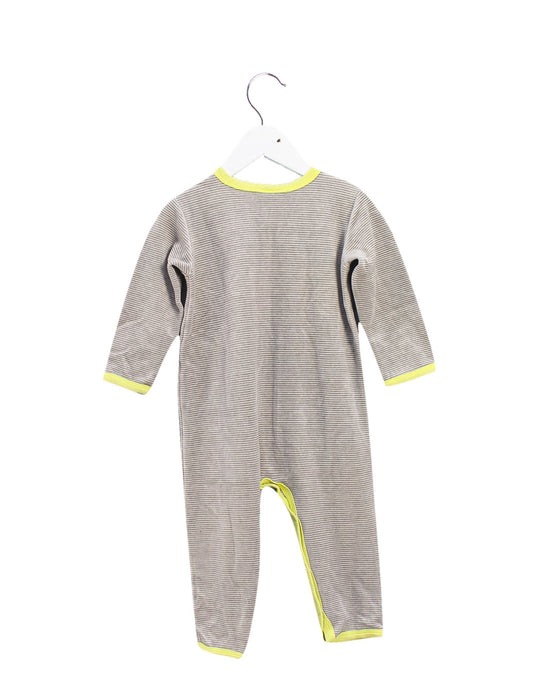 A Grey Onesies from Petit Bateau in size 18-24M for neutral. (Back View)