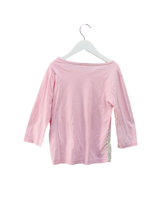 A Pink Long Sleeve Tops from Ragmart in size 5T for girl. (Back View)