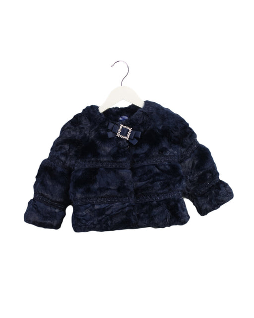 A Navy Lightweight Jackets from Nicholas & Bears in size 8Y for girl. (Front View)