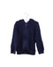A Navy Zippered Sweatshirts from Seed in size 18-24M for boy. (Front View)