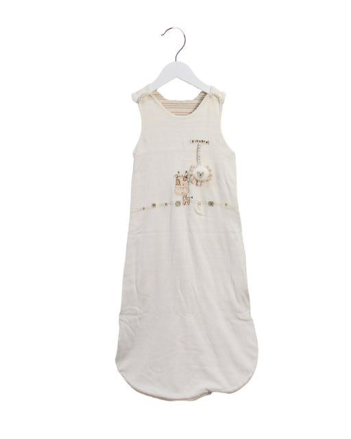 A Ivory Sleepsacs from Natures Purest in size 0-3M for girl. (Front View)