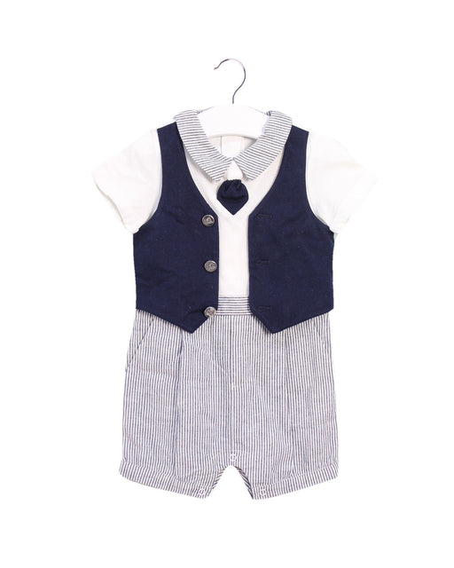 A Blue Short Sleeve Rompers from Nicholas & Bears in size 6-12M for boy. (Front View)