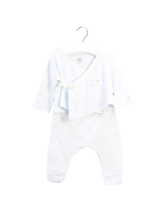 A Blue Pants Sets from Petit Bateau in size 3-6M for boy. (Front View)