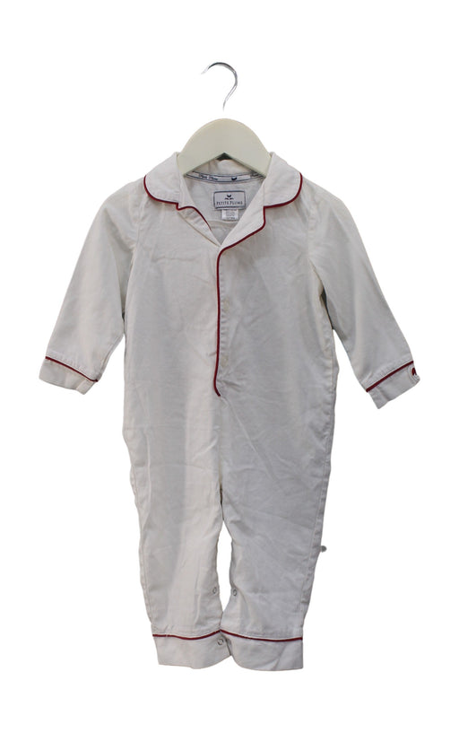 A White Long Sleeve Jumpsuits from Petite Plume in size 12-18M for girl. (Front View)