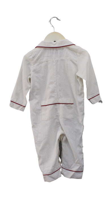 A White Long Sleeve Jumpsuits from Petite Plume in size 12-18M for girl. (Back View)