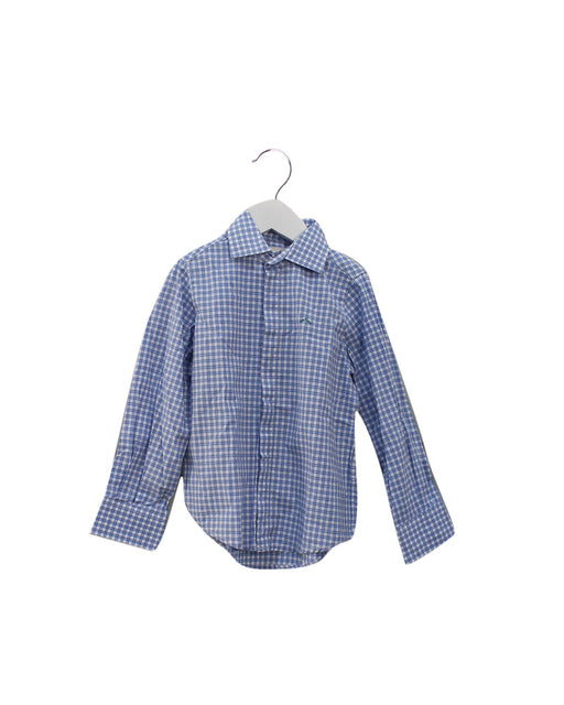 A Blue Shirts from Nanos in size 4T for boy. (Front View)