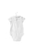 A White Short Sleeve Bodysuits from Jacadi in size 6-12M for girl. (Back View)
