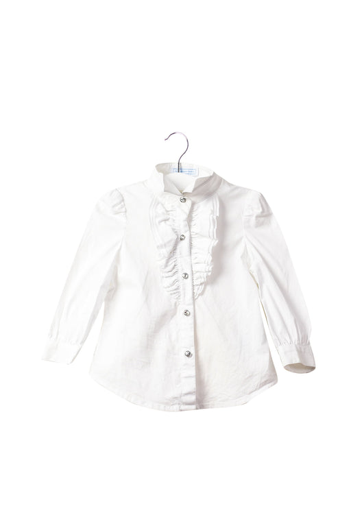 A White Long Sleeve Tops from Nicholas & Bears in size 12-18M for girl. (Front View)