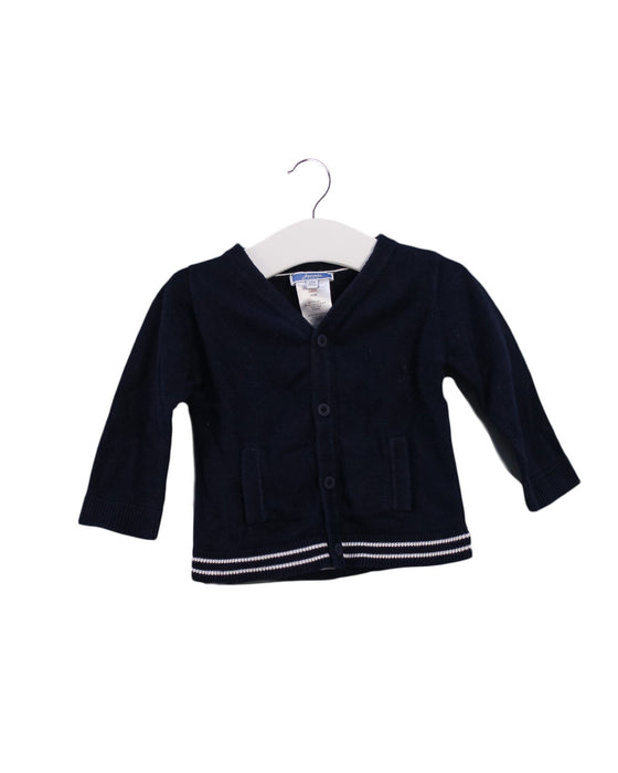 A Navy Cardigans from Jacadi in size 6-12M for boy. (Front View)
