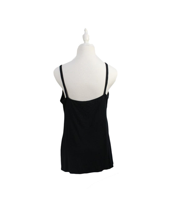 A Black Sleeveless Tops from Ingrid & Isabel in size L for maternity. (Back View)