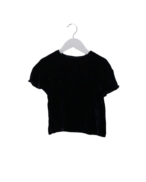 A Navy Short Sleeve Tops from Jacadi in size 6T for girl. (Front View)