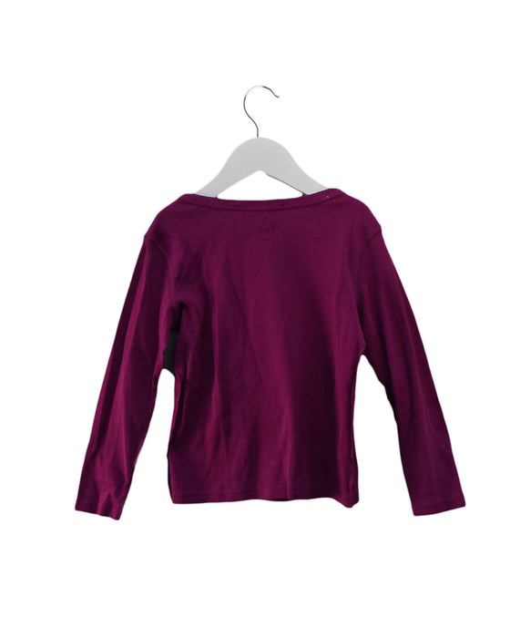 A Purple Long Sleeve Tops from Rykiel Enfant in size 4T for girl. (Back View)