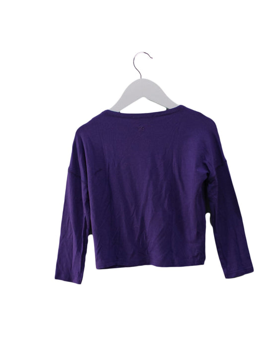 A Purple Long Sleeve Tops from Rykiel Enfant in size 4T for girl. (Back View)