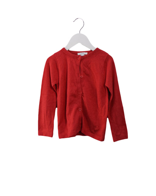 A Pink Cardigans from Jacadi in size 4T for girl. (Front View)