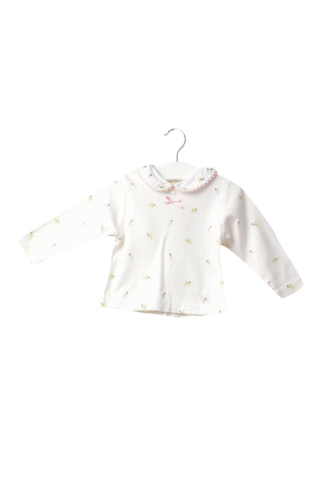 A White Long Sleeve Tops from Dior in size 12-18M for girl. (Front View)