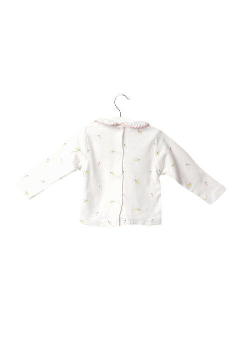 A White Long Sleeve Tops from Dior in size 12-18M for girl. (Back View)