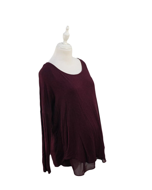 A Purple Long Sleeve Tops from Seraphine in size S for maternity. (Front View)