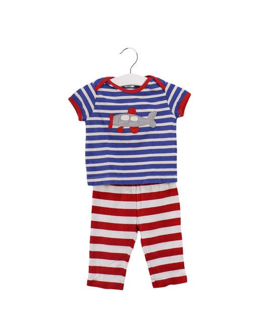 A Blue Pyjama Sets from Boden in size 3-6M for boy. (Front View)