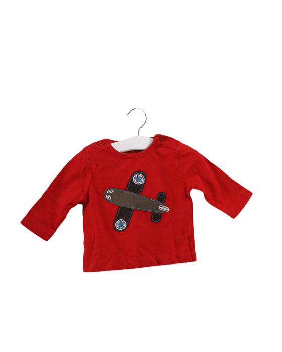 A Red Long Sleeve Tops from Boden in size 0-3M for boy. (Front View)